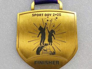 Huy chương kim loại xi vàng Sport Day 2025